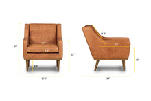 Load image into Gallery viewer, Cognac Tan, dimensions
