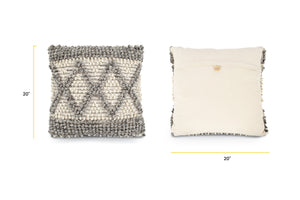 Grey/Cream/Set of 2, dimensions