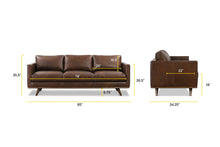 Load image into Gallery viewer, Vintage Brown, dimensions
