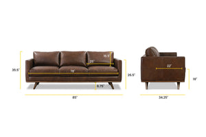 Vintage Brown, dimensions
