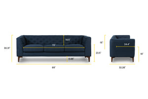 Deep Blue, dimensions