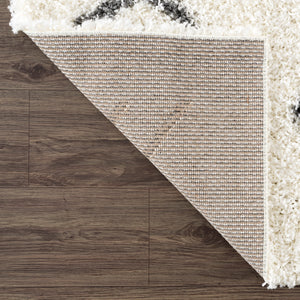 White - Dark Grey/6'x9'