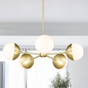 Brushed Brass/White