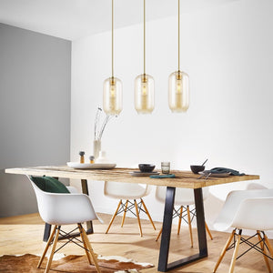 Brushed Brass/Amber