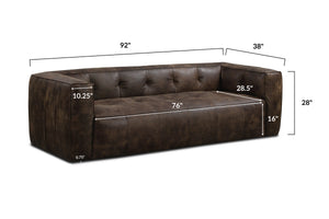 Outback Brown, dimensions