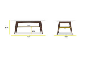 Walnut, dimensions