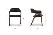 Load image into Gallery viewer, Black/Walnut, dimensions
