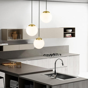 Brushed Brass/White
