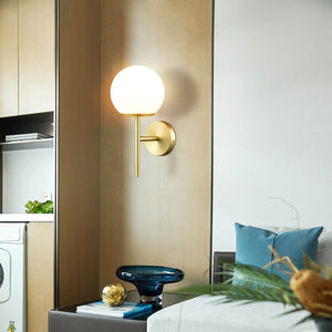 Brushed Brass/White