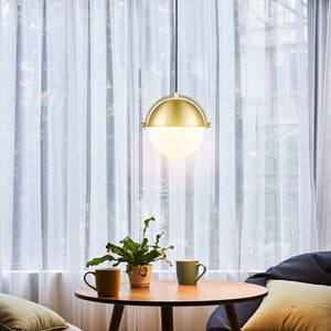 Brushed Brass/White