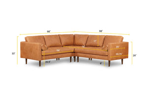 Cognac Tan, dimensions