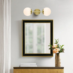Brushed Brass/White