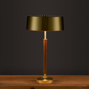 Brushed Brass/Walnut