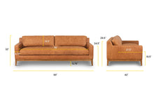Load image into Gallery viewer, Cognac Tan, dimensions
