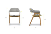 Load image into Gallery viewer, Grey/Oak, dimensions
