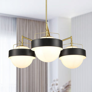 Black/Brushed Brass/White