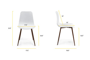 White, dimensions