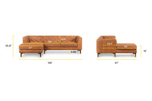 Load image into Gallery viewer, Cognac Tan, dimensions

