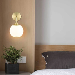 Brushed Brass/White