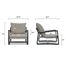 Load image into Gallery viewer, Dewdrop Grey/Black, dimensions
