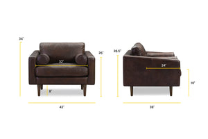 Madagascar Cocoa/Set of 2, dimensions
