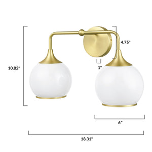 Brushed Brass/Opal