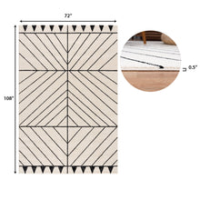 Load image into Gallery viewer, Vintage Cream/6 x 9, dimensions

