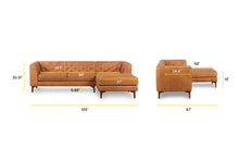 Load image into Gallery viewer, Cognac Tan, dimensions
