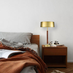 Brushed Brass/Walnut