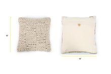 Load image into Gallery viewer, Heathered Almond/Set of 2, dimensions
