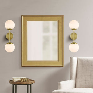 Brushed Brass/White