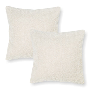 Crema White Boucle/Set of 2