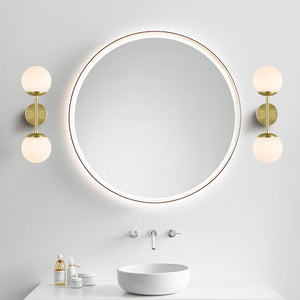 Brushed Brass/White
