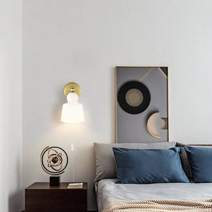 Brushed Brass/White