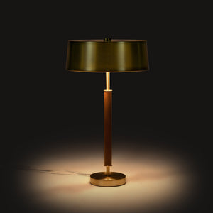 Brushed Brass/Walnut