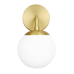 Brushed Brass/White