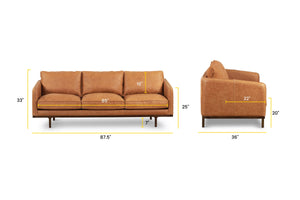 Cognac Tan, dimensions