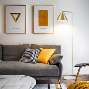 Brushed Brass/White