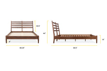 Load image into Gallery viewer, Walnut/King, dimensions
