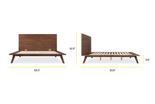 Load image into Gallery viewer, Walnut/King, dimensions
