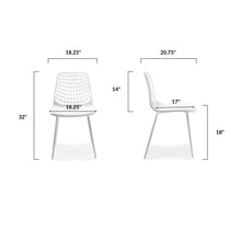 Load image into Gallery viewer, White/Set of 4, dimensions
