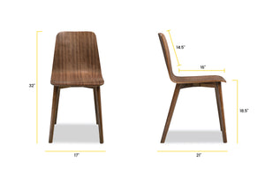 Walnut, dimensions