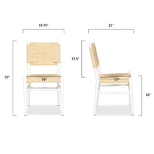 Load image into Gallery viewer, White/Set of 2, dimensions
