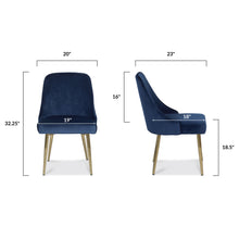 Load image into Gallery viewer, Pacific Blue/Set of 2, dimensions
