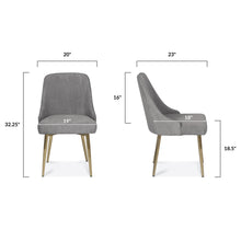 Load image into Gallery viewer, Foam Grey/Set of 2, dimensions
