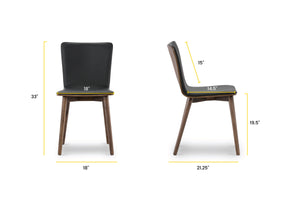 Black/Walnut, dimensions
