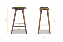 Load image into Gallery viewer, Black/Walnut, dimensions

