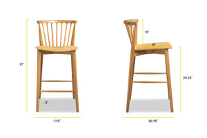 Oak, dimensions