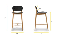 Load image into Gallery viewer, Black/Oak, dimensions
