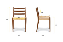 Load image into Gallery viewer, Walnut/Set of 2, dimensions

